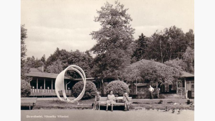 Hässelby - Strandbad kring 1954.